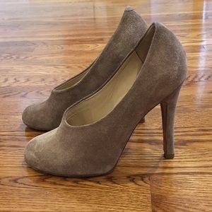 Chloe Suede Stilettos in Taupe